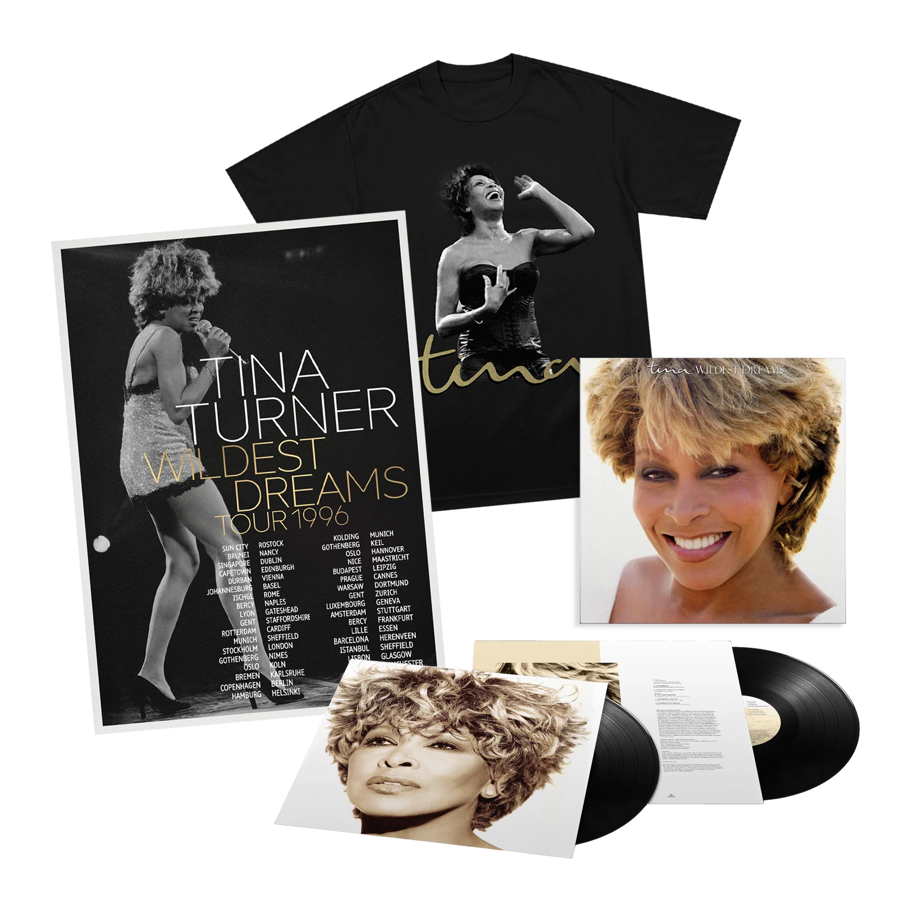 Wildest Dreams (30th Anniversary): Vinyl 2LP, Tour T-Shirt + Print